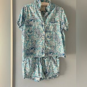 Printfresh + Anthropologie leopard print PJ’s